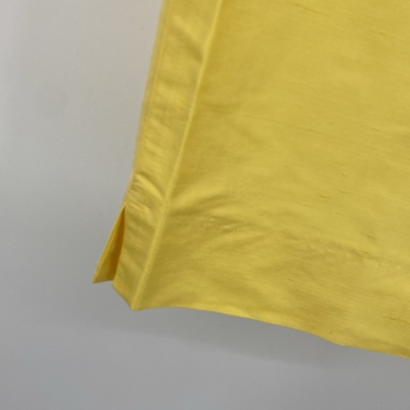 W by Worth Pants Women’s 4 Highlighter Yellow 100% Silk Classic Preppy Slim Fit - Picture 5 of 13